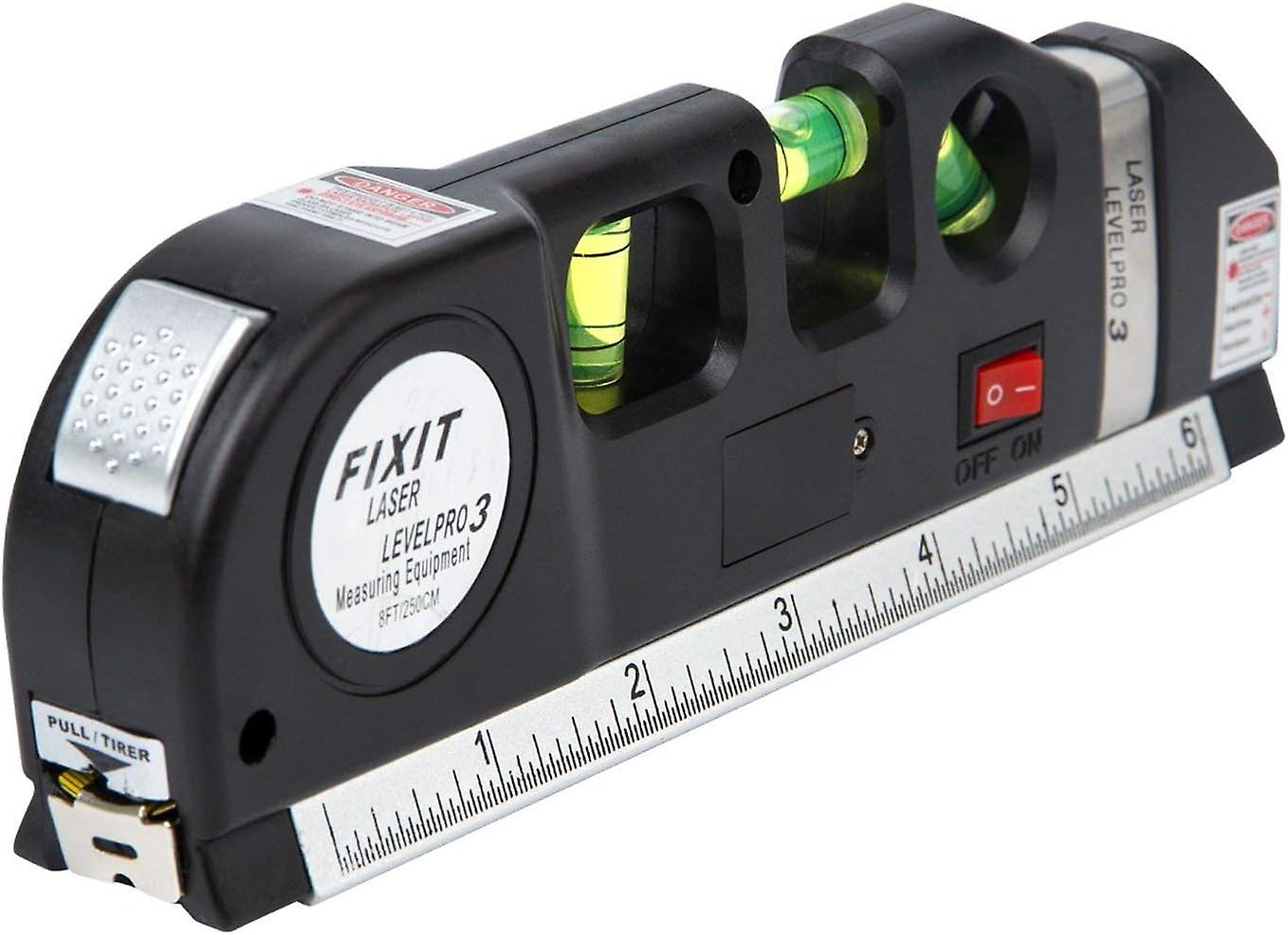 Niveau Laser Multifonction avec Ruban à Mesurer et Règle